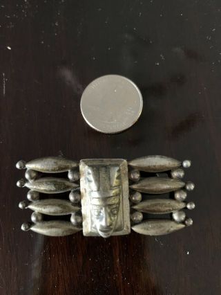 Vintage Aztec Sterling Silver Pin