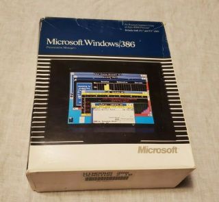 Microsoft Windows/386 Presentation Manager 2.  1 In Retail Big Box