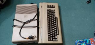 Commodore 64c Computer With Floppy Disk Drive 1541 As - Is
