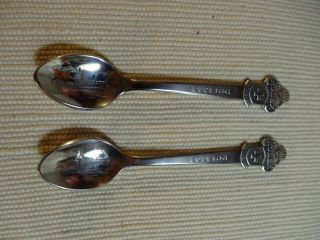 Set Of Vintage Rolex Bucherer Of Switzerland,  Lucerne,  Souvenir Spoons W Palace