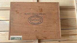 1912 U.  S.  Antique A.  Dunhill Wood Cigar Box Selection Suprema No.  100 With Tubes