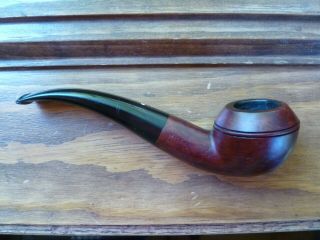 1974 Dunhill 554 Bruyere Bent Rhodesian Briar Pipe 9mm Filter Compatible - Rare