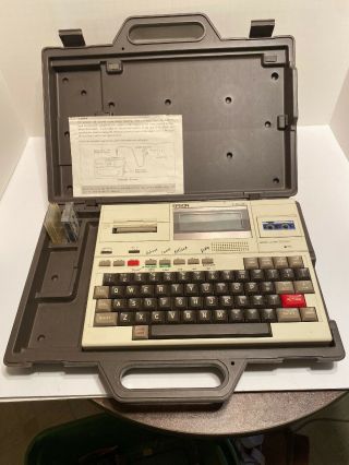 Rare Motorola Epson Hx - 20 Portable Vintage Computer & Case -
