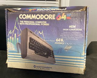 Commodore 64 Computer System W/ Box & Dust Cover