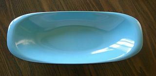 Vintage Turquoise Boontonware Melmac Oval Bowl 609 Made In Usa
