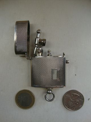Vintage Sterling Silver Push Button Automatic The Nedor Pocket Cigarette Lighter