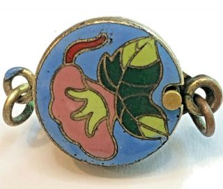 1 Vtg Floral Chinese CloisonnÉ Enameled Clasp Finding Collectors Designers