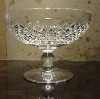 Vintage Waterford Crystal Alana (1952 -) Footed Compote 6 1/4 " Made In Ireland