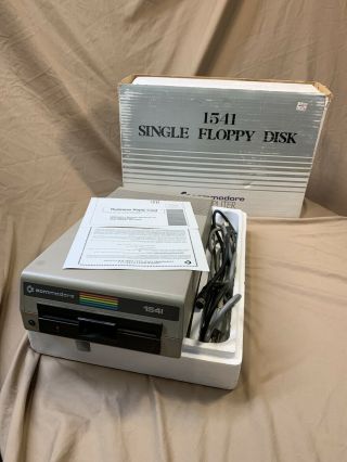 Commodore 1541 Single Floppy Disk Drive For The C64 W/ Box Power