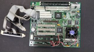 5mvp3 Motherboard Board,  Amd K6 Ii 300mhz Processor & Ram For Retro Gaming Mb37