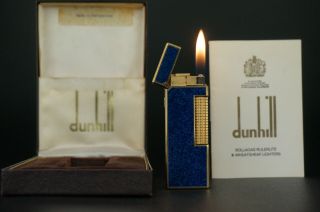 Dunhill Rollagas Lighter W/box Vintage E91