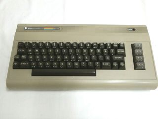 Vintage Commodore 64 Breadbin Computer With Power Supply Power Switch Stuck On