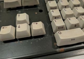 Rare Early Version Commodore Amiga 500 Keyboard w/ C= key (Hi - Tek Mechanical) 2
