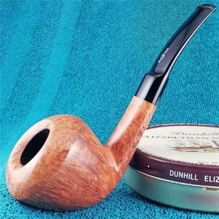 Very Don Carlos Two Note Large 1/4 Bent Dublin Freehand Italian Estate Pipe