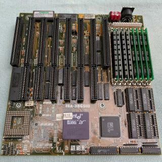 Computer Motherboard Intel I386 Dx Cpu Isa - 386sio 30 Pin Simm Memory Sis Amibios