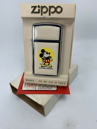 Mickey Mouse Walt Disney Productions Zippo - Ultralite - Htf