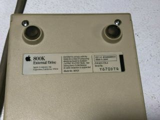 Vintage Apple Macintosh M0131 External 800k Floppy Drive -