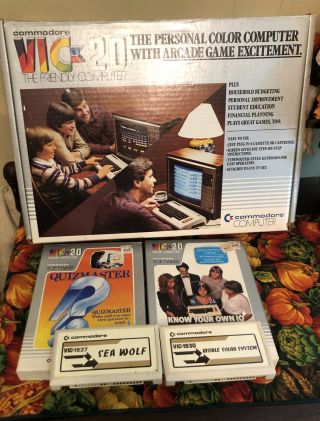Vintage 1980’s Commodore Vic - 20 Personal Home Computer System With
