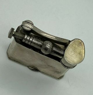 Vintage Sterling Silver Lift Arm Lighter - Mexico Old Stock - 1940 ' s 3