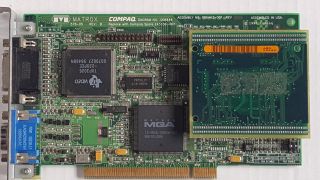 Matrox Compaq 576 - 05 Rev.  B Card Pci With 2mb Sgram Video Memory Upgrade Rare