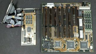 386 Motherboard Board,  Amd 80386sx 40mhz Processor & Ram For Retro Gaming Mb23