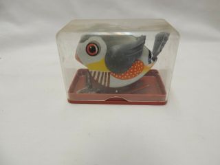 D.  B.  G.  M.  Western Germany Vintage Luli Wind Up Mechanical Tin Bird W/ Box