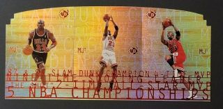 Michael Jordan 1997 - 98 Ud3 Mj3 Die Cut 3 Card Set - Rare Bulls Hof