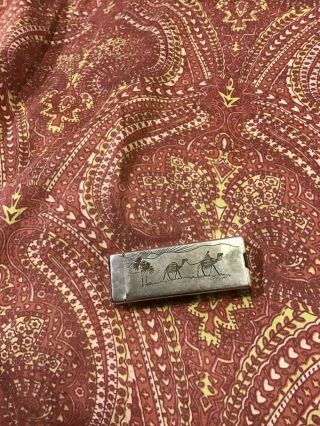 Vintage Dunhill Rollagas Lighter Silver Tone Camel And Tree Design Order