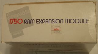 Commodore 1750 Ram Expansion Unit 512K Bytes - Empty Box,  Setup Disk,  Directions 3