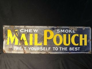 Early Antique Cigar Tobacco Porcelain Advertising Sign