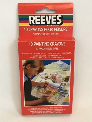 Reeves Painting Crayons Vintage Boxed Set 10