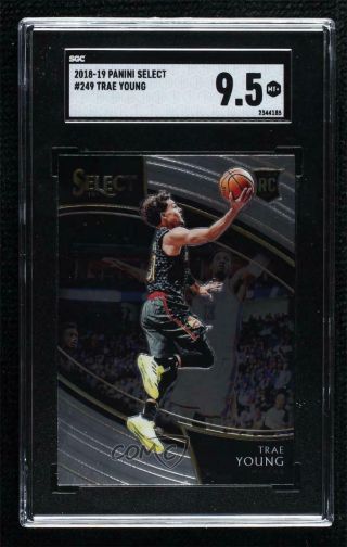 2018 - 19 Panini Select Courtside Trae Young 249 Sgc 9.  5 Rookie,