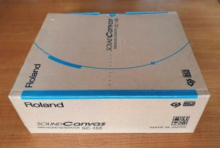 Roland Sc - 155 Sound Canvas Midi Synthesizer Module - Complete & Boxed