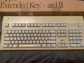 Vintage Apple Extended Keyboard II / 2 With Box - 1991 2