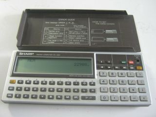 Sharp Pocket Computer Pc - 1360 24k Ram Plus Cover.  Batteries.