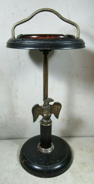 Vintage/antique Cigar Ashtray Stand With Eagle