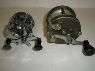 VINTAGE SHAKESPEARE SERVICE 1944 GE & OCEAN CITY FORTESCUE FISHING CASTING REEL 2