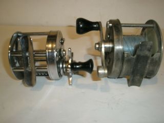 VINTAGE SHAKESPEARE SERVICE 1944 GE & OCEAN CITY FORTESCUE FISHING CASTING REEL 3