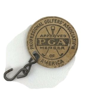 Vintage Pga Tour Golf Bag Tag Colonial Country Club Fort Worth Texas 1940’s