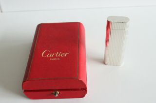 Cartier Lighter In Silver Plated