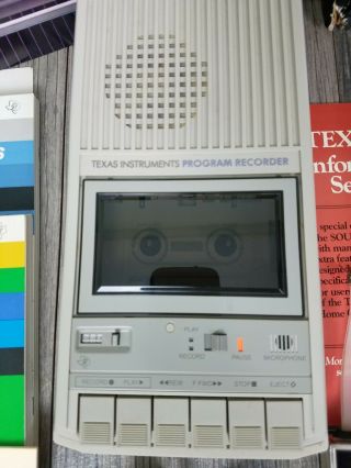 Texas Instruments TI - 99/4A Vintage Computer & Program Recorder,  more 3