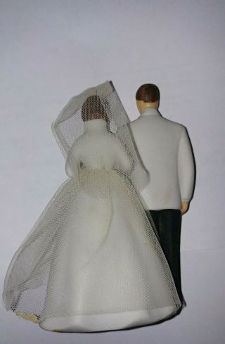 Vintage Wilton Wedding Cake Topper of Bride and Groom 2