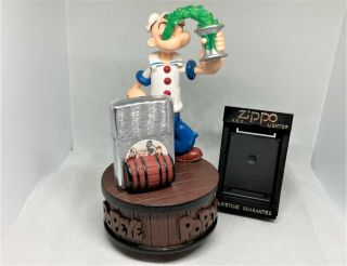 Zippo 1994 Limited Edition Popeye " All Characters " Lighter & Music Box Set