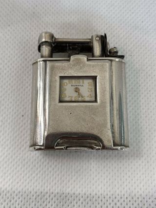 Dunhill Unique Lighter 925 Sterling Silver With Leonidas Watch