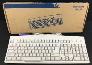 Rare Vintage Well - Union Lct Wu - 100 Mechanical Clicky Keyboard 5 Pin At Nos