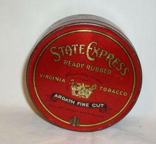 State Express - Ready Rubbed Virginia - Tobacco Tin - 2oz