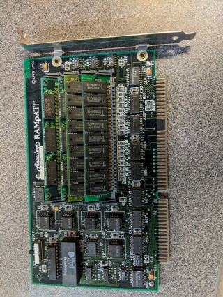 Acculogic Rampat 1990/92 Memory Expansion Board Isa 30 Pin Simms 286 Pc At