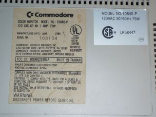 Vintage Commodore Monitor 1084S - P 3