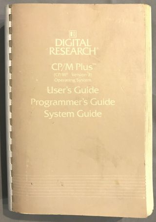 Digital Research Cp/m,  User,  System,  Programmer Reference W/2 Commodore128 Disks