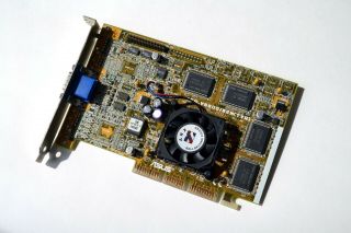 Rare Asus Agp - V6600/32m (nvidia Geforce256) 32mb Sgram (166mhz)